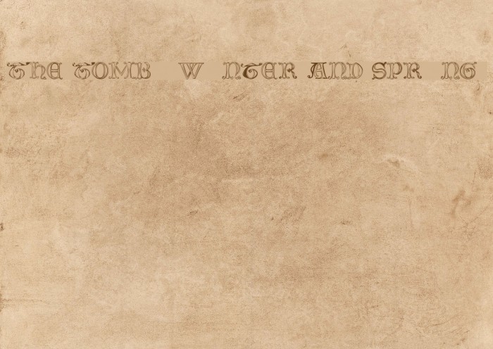 The Tomb [winter and spring] 1 Example 3