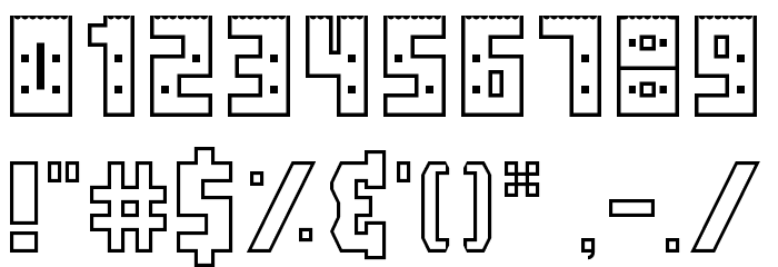 The Tower Block Regular Font OTHER CHARS