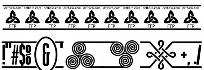 The Tribal Box Font OTHER CHARS