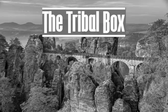 The Tribal Box Font examples