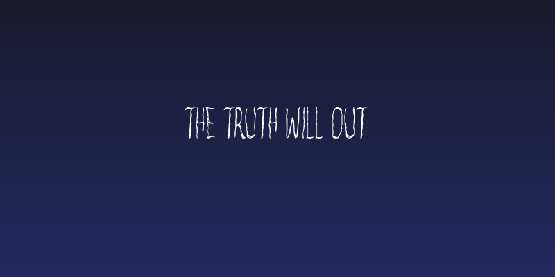 The Truth Will Out Social Header