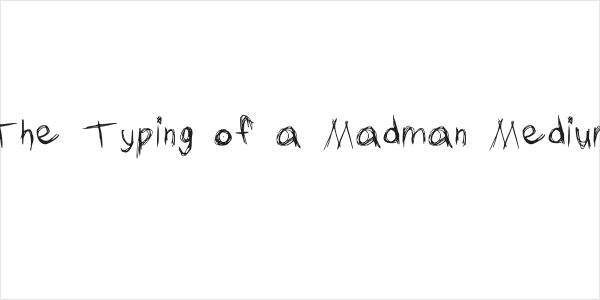 The Typing of a Madman Medium Logo