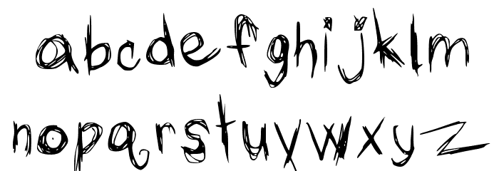 The Typing of a Madman Medium Font LOWERCASE