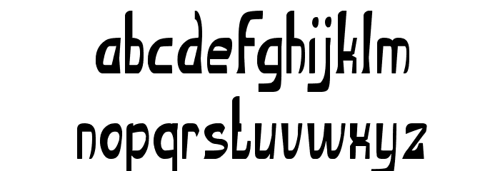 The Ugly font Font LOWERCASE