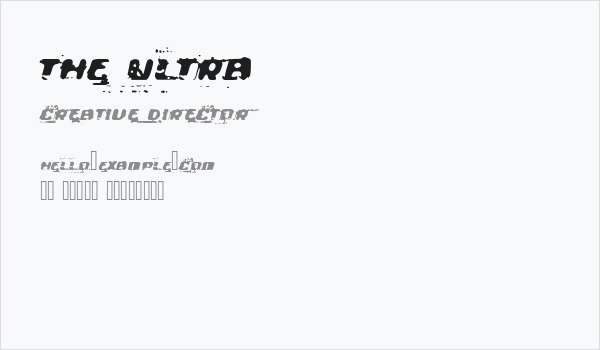 The Ultra Business Card