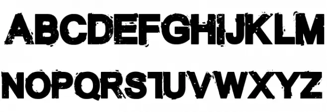 The Unknown Regular Schriftart Groß