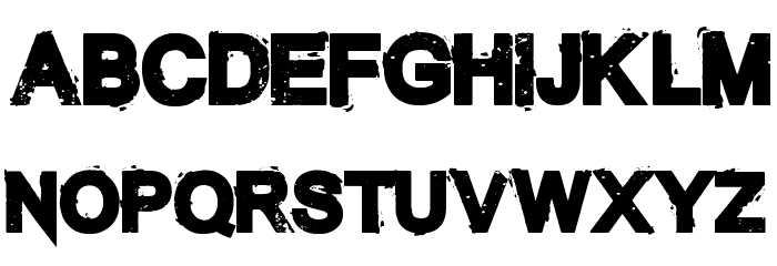 The Unknown Regular Font LOWERCASE