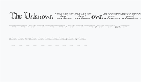 The Unknown [uncomplete_version] Business Card