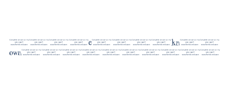 The Unknown [uncomplete_version] Lowercase