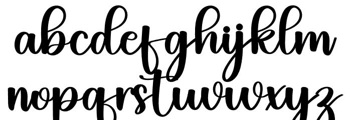 The Upstand Font LOWERCASE