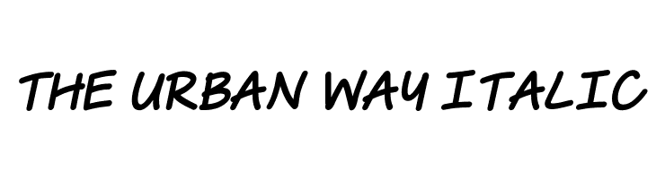 The Urban Way Italic Font