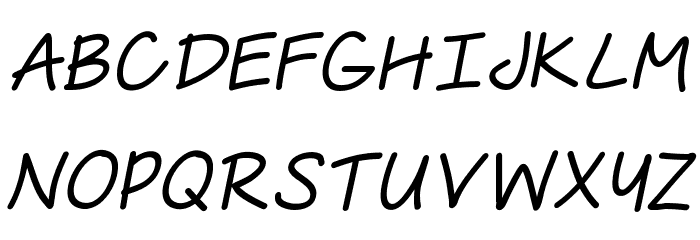The Urban Way Thin Italic Font LOWERCASE
