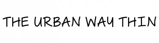 The Urban Way Thin  baixar fontes gratis