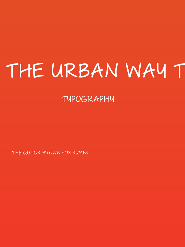 The Urban Way Thin Poster