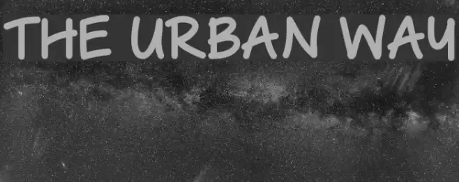 The Urban Way Font examples