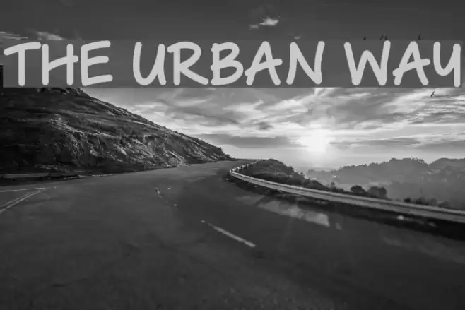 The Urban Way Font examples