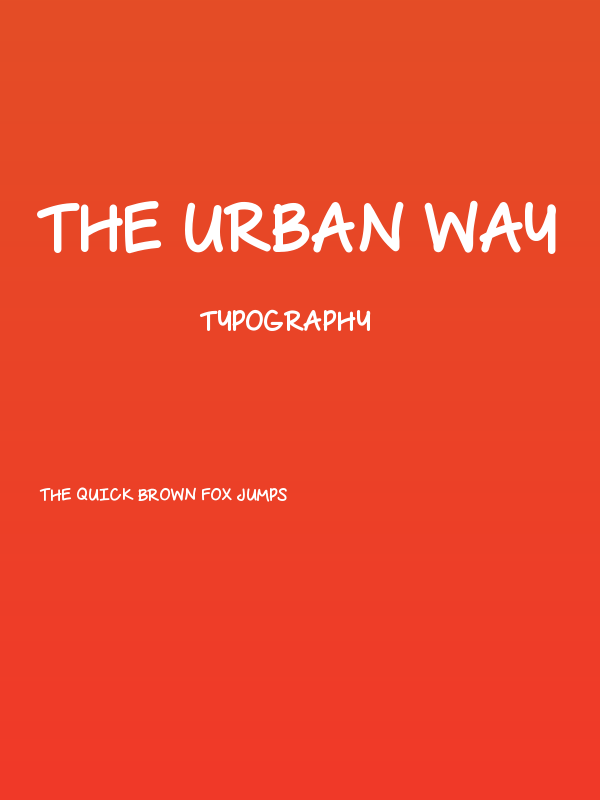 The Urban Way Poster