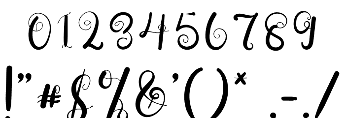 The Valentine Font OTHER CHARS