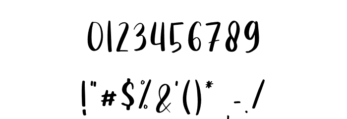 The Valentine Font OTHER CHARS