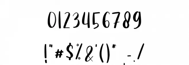 The Valentine Font OTHER CHARS