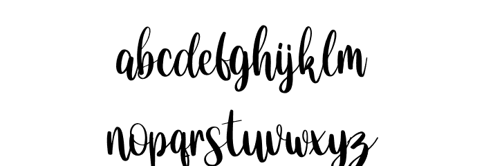 The Valentine Font LOWERCASE