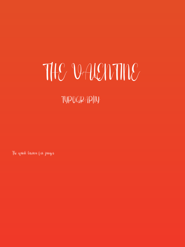 The Valentine Poster