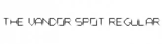 The Vandor Spot Regular  Fuentes Gratis Descargar