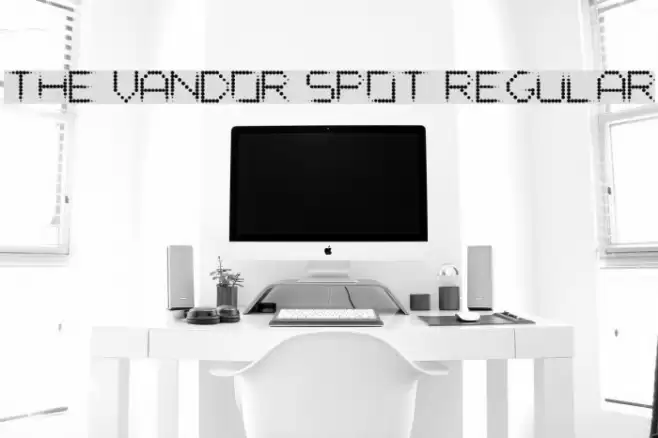 The Vandor Spot Regular Font examples
