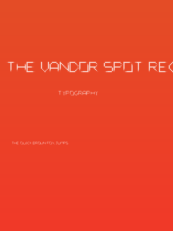 The Vandor Spot Regular Poster