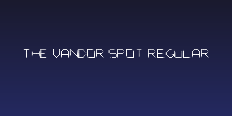 The Vandor Spot Regular Social Header