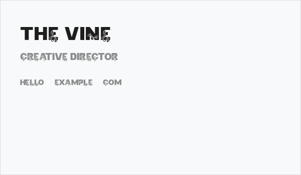 The Vine Business Card