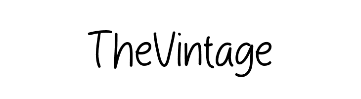 The Vintage  Frei Schriftart Herunterladen