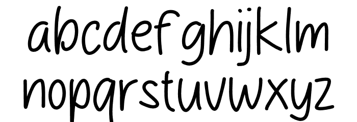 The Vintage Font LOWERCASE