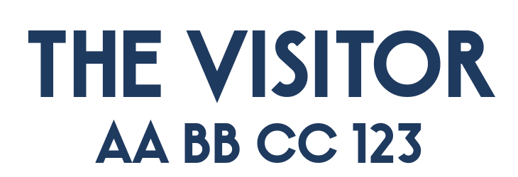 The Visitor Font Preview