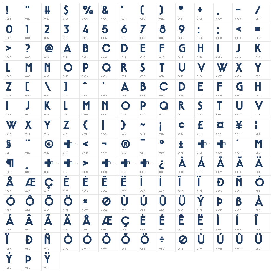 The Visitor Character Map