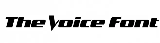 The Voice Font  Frei Schriftart Herunterladen