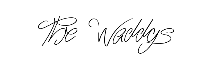 The Waddys Font