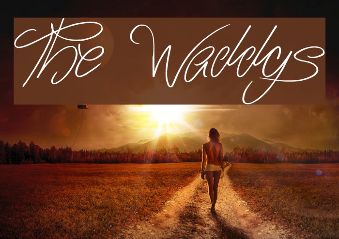 The Waddys Font examples