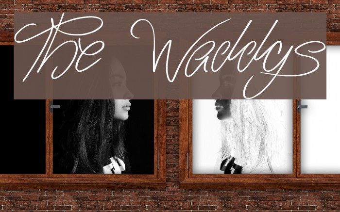 The Waddys Font examples