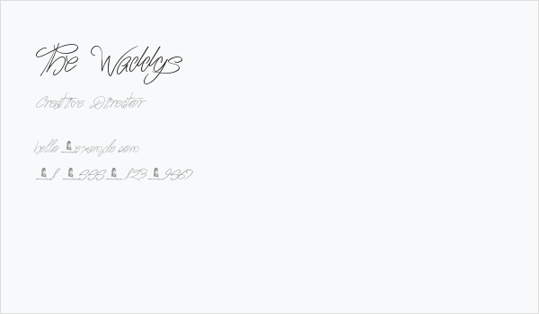 The Waddys Business Card