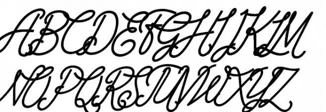 The Wahhabi Script Bold Cond Alt Font UPPERCASE