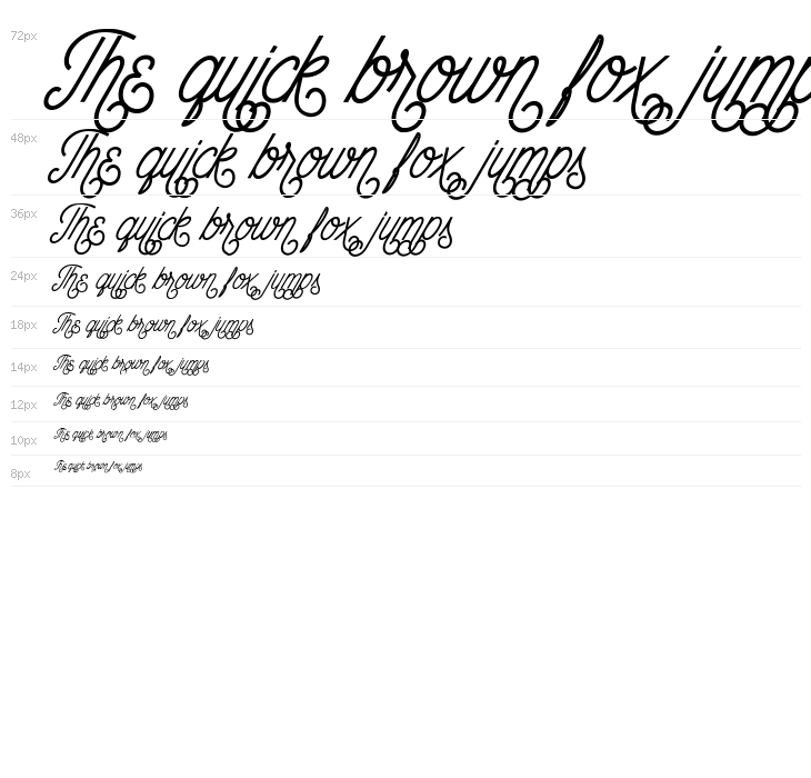 The Wahhabi Script Bold Cond Alt Waterfall