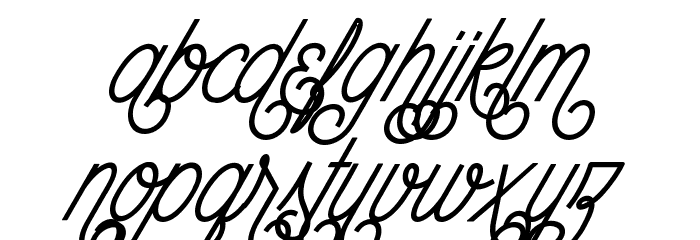 The Wahhabi Script Bold Cond Alt Font LOWERCASE
