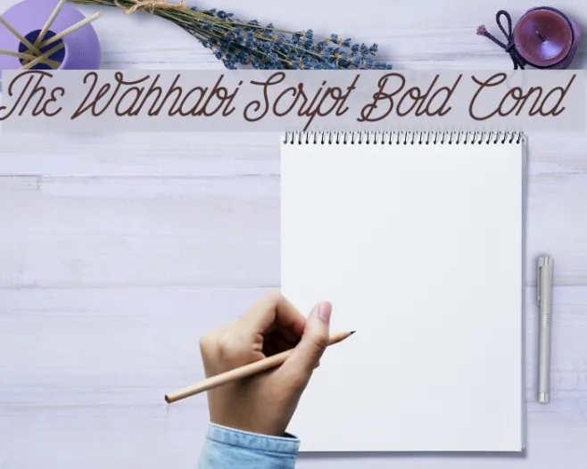 The Wahhabi Script Bold Cond Example 1