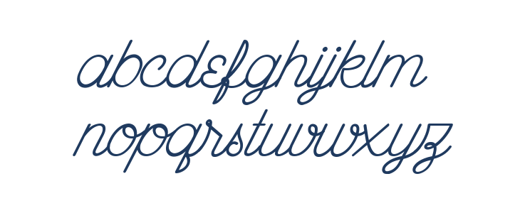 The Wahhabi Script Bold Italic Lowercase