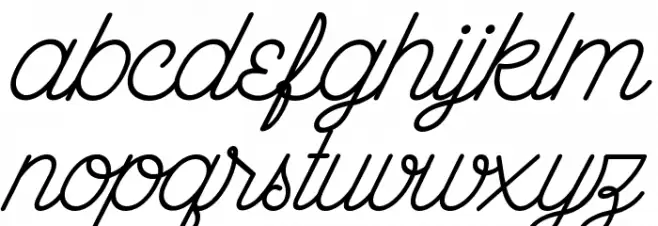 The Wahhabi Script Bold Italic Шрифта строчной