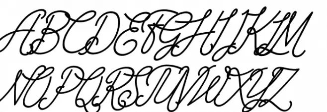 The Wahhabi Script Condensed Alt 字体 大写