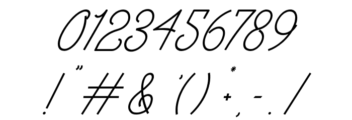 The Wahhabi Script Condensed Font OTHER CHARS
