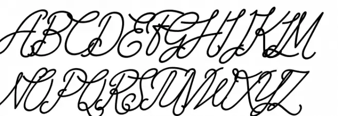 The Wahhabi Script Condensed फ़ॉन्ट अपरकेस