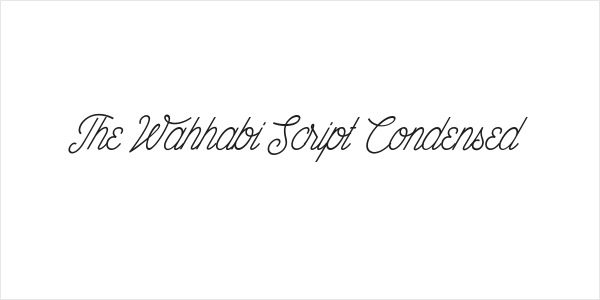 The Wahhabi Script Condensed Logo
